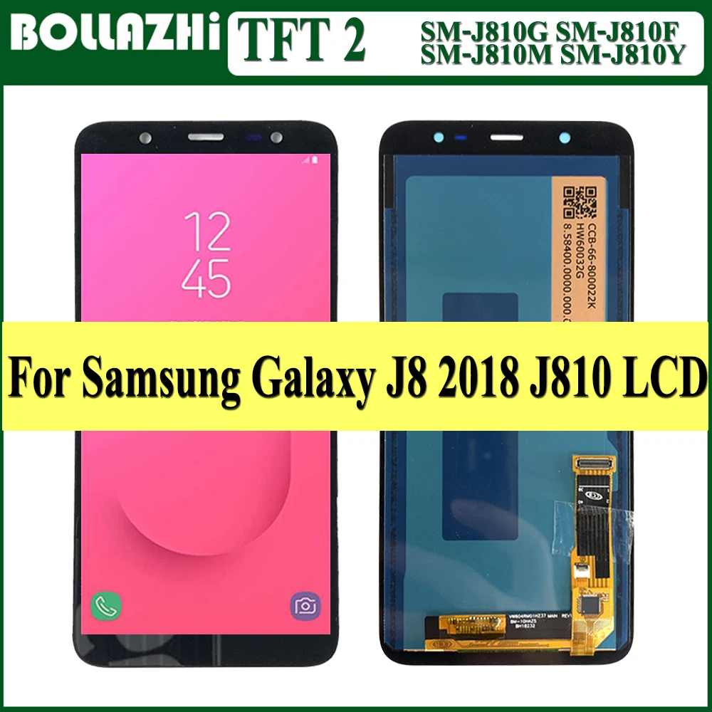 6.0" Tft2 For Samsung Galaxy J8 2018 J810f Lcd Display Touch Screen ...