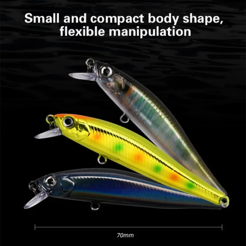 ZipBaits Rigge 70s Sinking Minnow Fishing Lures Artificial Bait 3D Natural Eye Wobbler Hard Bait Fishing Tackle Rival 70S Minnow 4