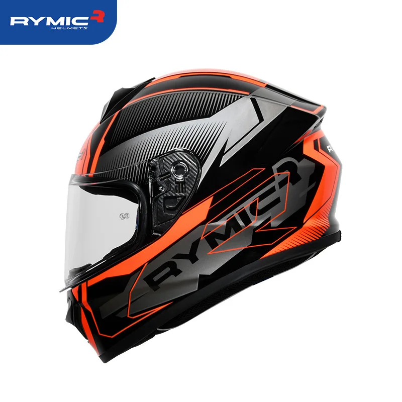 thumbnail image 1 of Casco integral para motocicleta RYMIC R977, casco de carreras con lentes antivaho, para las cuatro estaciones, 1 of 5