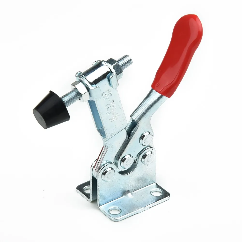 

4 Pcs/Set GH-201B Heavy Duty Toggle Clamp Horizontal Clamp Quick Release Locking Lever Fastener Hand Tool Set GH201B