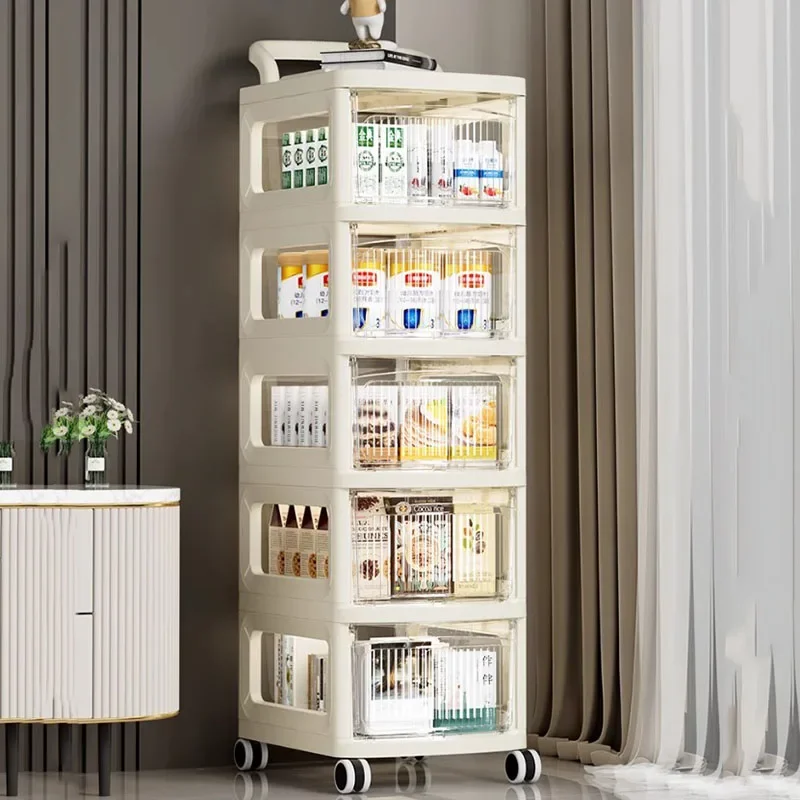 Mobile Beauty Kitchen Trolley Shelf Multi Layer Wheels Lounge Kitchen Trolley Storage Organization Rangement Cuisine Furniture