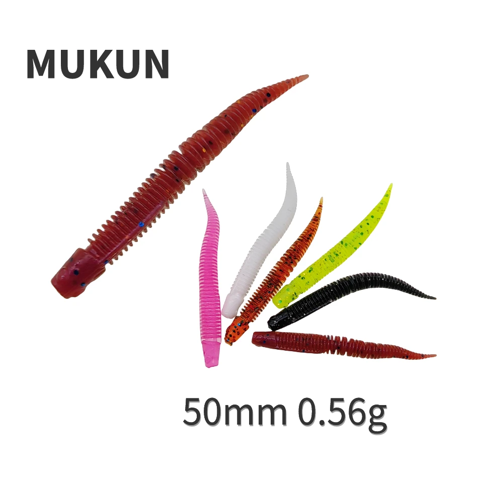 

MUKUN new 2023 Pesca carp fishing bass lure 0.56g 5cm Wobblers Carp Fishing Soft Lures Silicone Artificial Plastic Baits