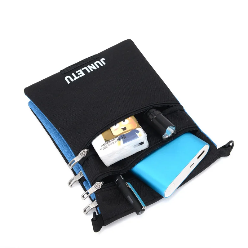 Waterproof travel passport holder bags anti-theft document storage nylon portable RFID ID credit card organizer neck pouch