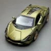 1:32 Lamborghini SIAN Sports Car Simulation Diecast Metal Alloy Model car Sound Light Pull Back Collection Kids Toy Gifts F28 2