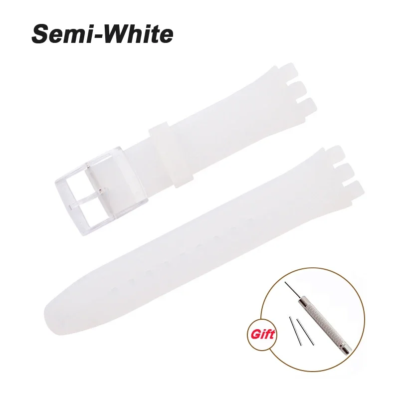Silicone Waterproof Sports Watch Band - Variety of Sizes and Colors