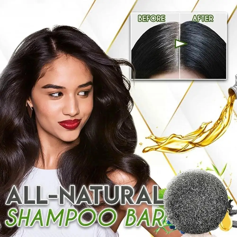 

Soap Hair Darkening Shampoo Bar Repair Gray White Hair-Color Face Body Natural Hair-Conditioner Hair Shampoo Dye Q4K6