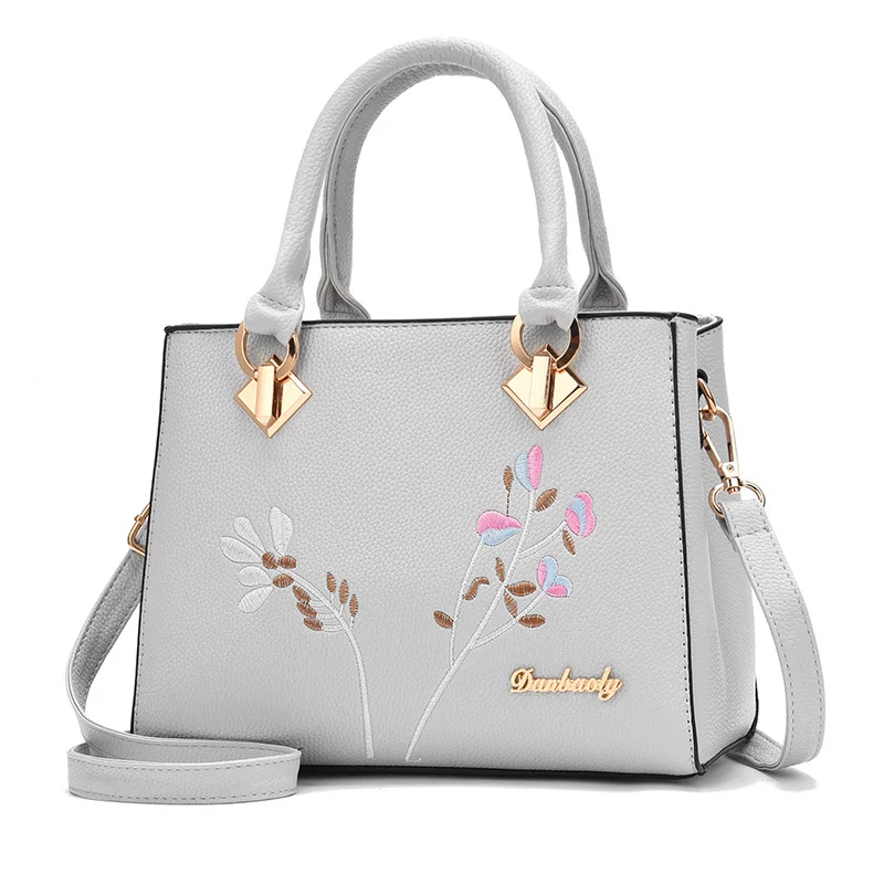 Luxury Shoulder Bags Fashion Women Handbags PU Leather Bags Brand Designer  Hit Color Top-handle Hand Bags Flower Messenger Bag - AliExpress