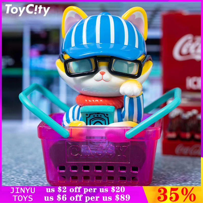 

Original Cassy Cat 24-hour Convenience Store Series 2 Blind Box Trendy Toys Cute Animal Anime Figure Model Kids Birthday Gift