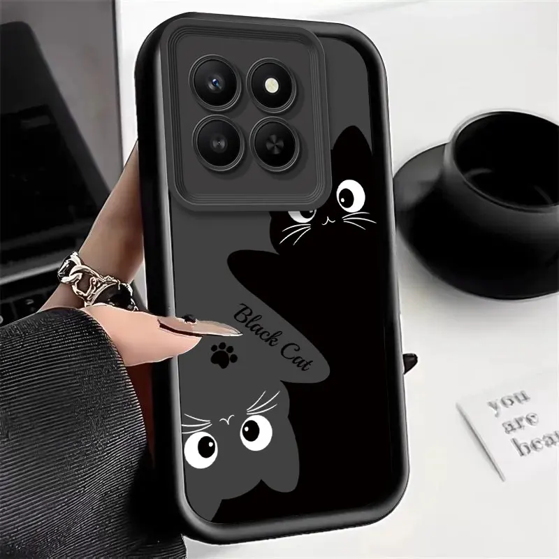 Cute Cat Print Soft Silicon Protective Phone Case