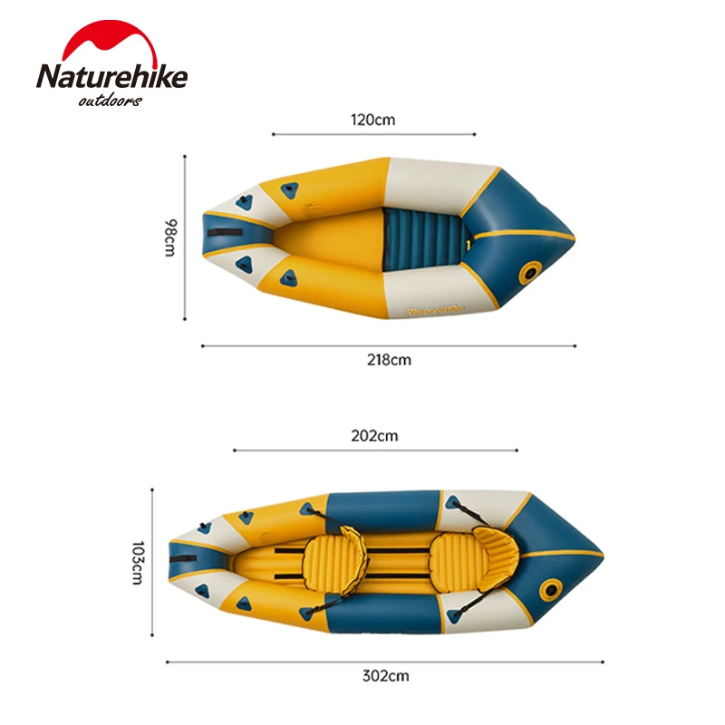 Naturehike-Inflatable-Kayak-1-2-Person-Single-Double-Rowing-Fishing ...