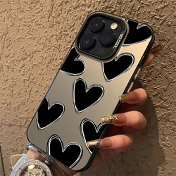 Luxury Love Heart Matte Shockproof Phone Case - Stylish Back Cover for RENO12 PRO 5G (CYB-232CY2816A1)
