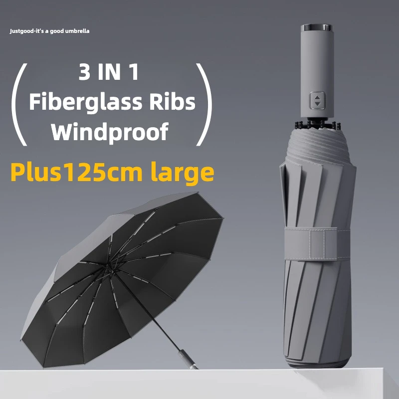 125CM Windproof Automatic Folding Umbrella Sun UV Protection UPF50+ for Man and Women folding umbrella automatic umbrella wind resistant umbrella sun umbrella windproof umbrella