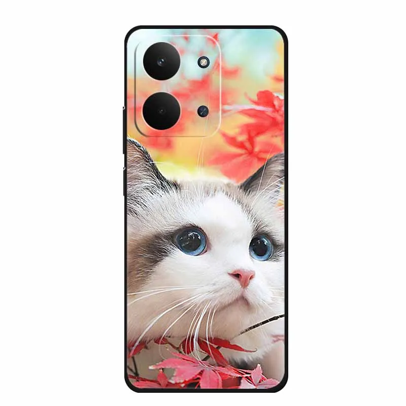 Sleek Black Silicone Soft TPU Phone Case - Protective Back Cover