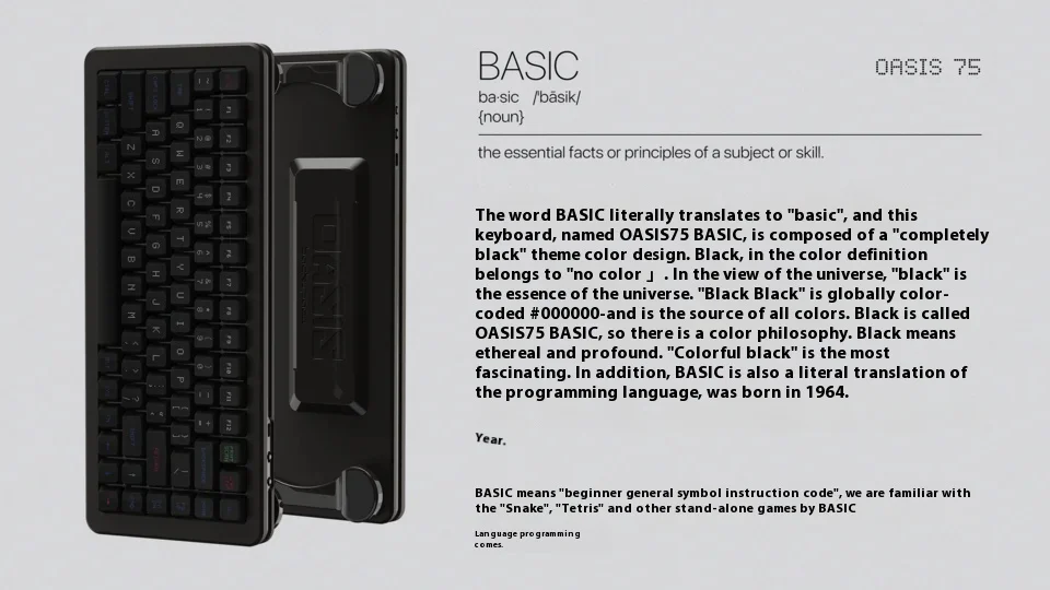 BackSpace Oasis75 Magnetic Switch Mechanical Keyboard 8K Wired 