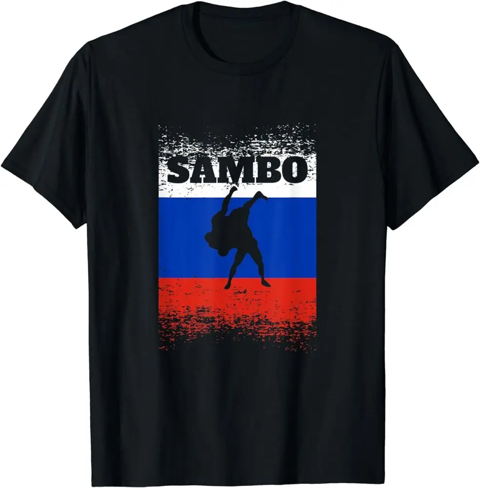 Фото Футболка Sambo с коротким рукавом из 100% хлопка для русских боевых искусств и борьбы №1