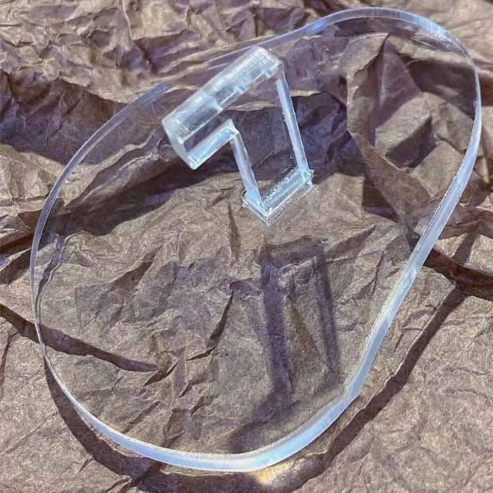 6Pcs Firmly Transparent Acrylic Nail Holder Heart Shape Flower Nail Art Display Rack Tools Rabbit Nail Showing Shelves Training