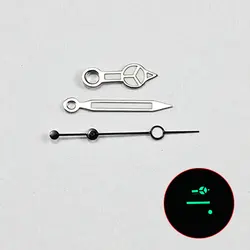 Green Luminous Silver Second Hand for Diving Yacht Watches Accessories (Black)