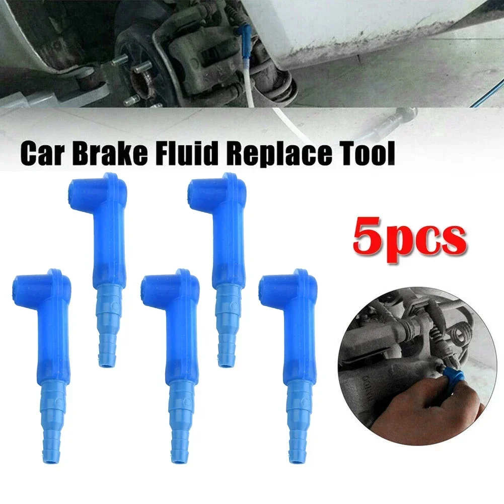 Brake Bleeder Kit Brake Fluid Bleeder 5pcs Car Brake Fluid Oil Replacement Tool Clutch Oil Exchange Pump Brake Kit Tool Empty Drained Bleeder Car Repair