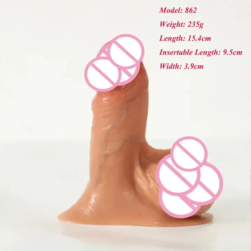 GF Ftm Packers 2 in 1 Ultra Soft Silicone Hollow Penis Sleeve with Big Scrotum Prosthetic Stroker