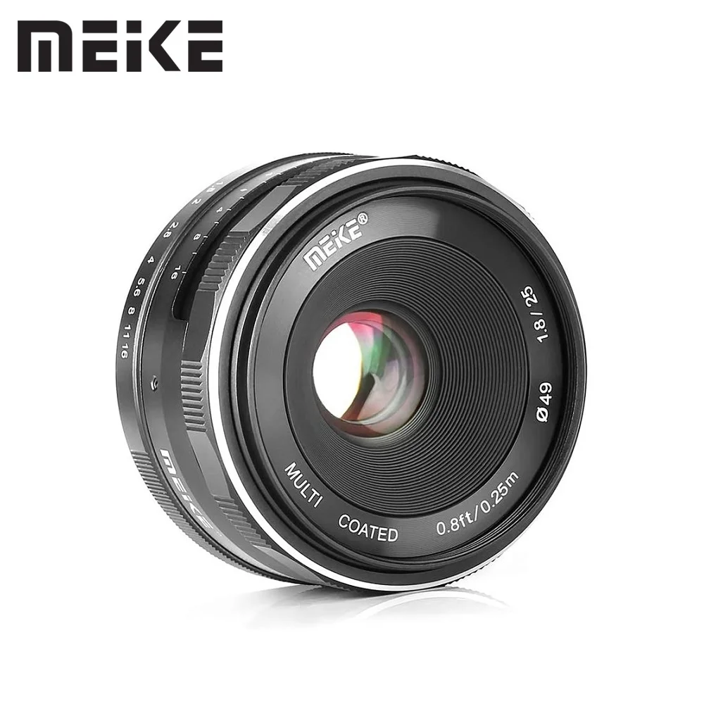 

Широкоугольный ручной объектив Meike 25 мм f1.8 APS-C для беззеркальной камеры Canon EOS M M3 M5 M6 M10 M50 M50II M100 M200