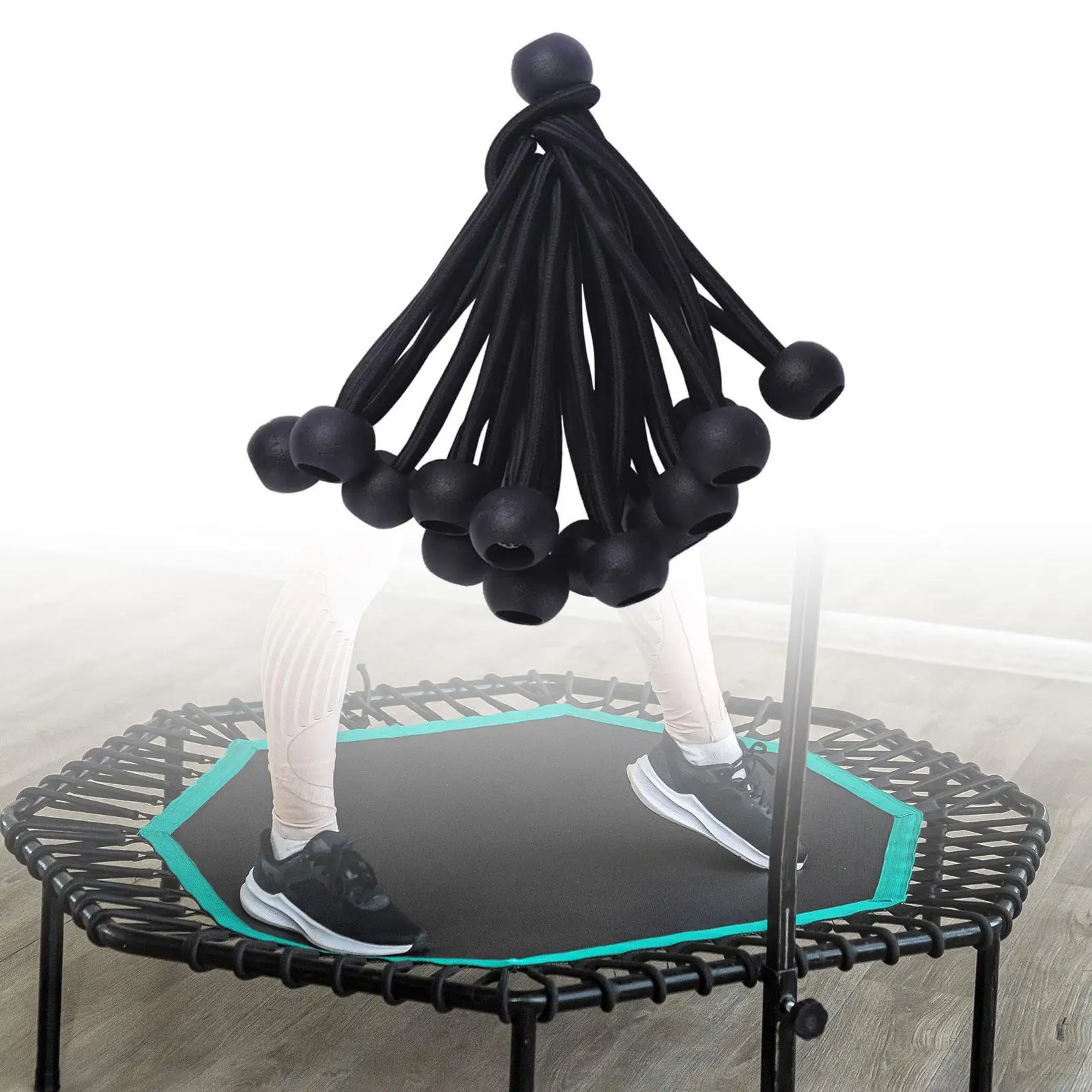 36 Pieces Ball Bungee Cords Fitness Practical Elastic Trampoline Elastic Ropes Bungee Ropes for Tarp Wires Poles Straps Outdoor 3