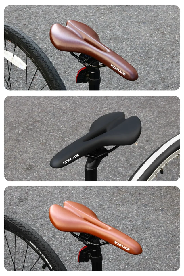 Selle De Vélo Vintage En PU - Antichoc Et étanche - Taille 20x24cm Avec Ressorts