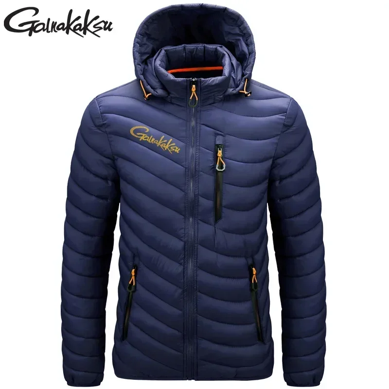 Waterproof Fishing Down Jacket for Men, Windproof Fishing Jackets, Outdoor Cycling, Warm Winter Clothes