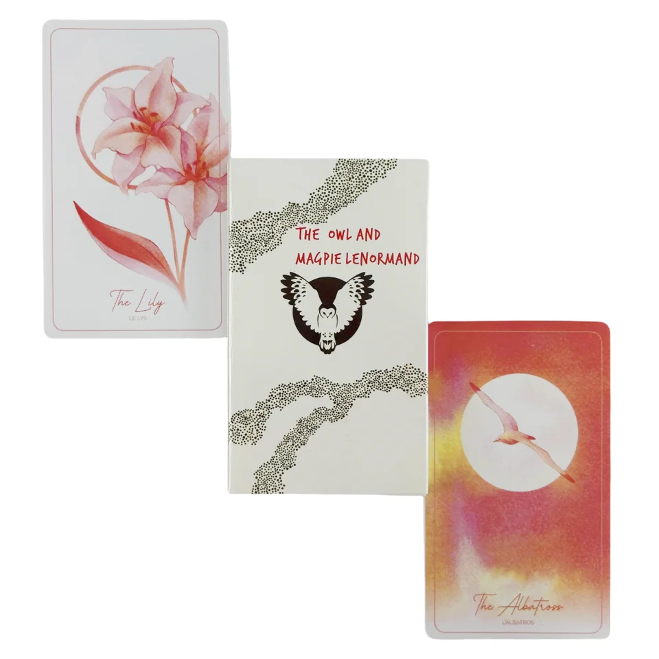 The Owl And Magpie Lenormand Oracle Cards Divination Deck English