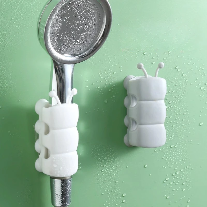 2PC Caterpillar Shower Suction Cup Hanging Nozzle Base Bracket Universal Non Punching Movable Fixed Seat Shower Accessories