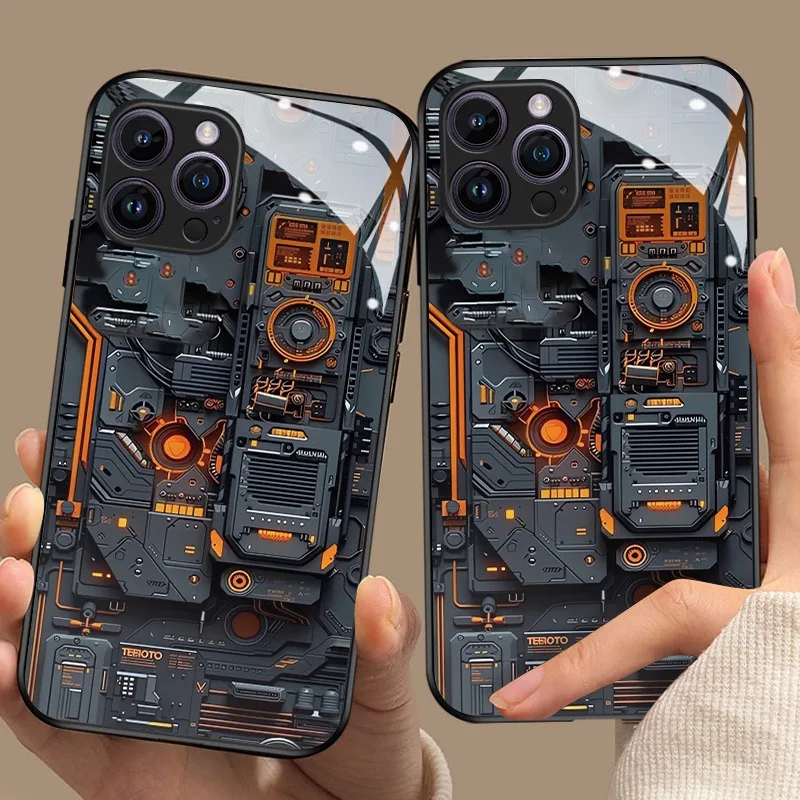 Circuit Glass Phone Case 2