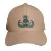 Veterans Owned EOD Badge Hat Baseball Cap Duck Tongue Cap Adult Sandwich Hat Natural 2
