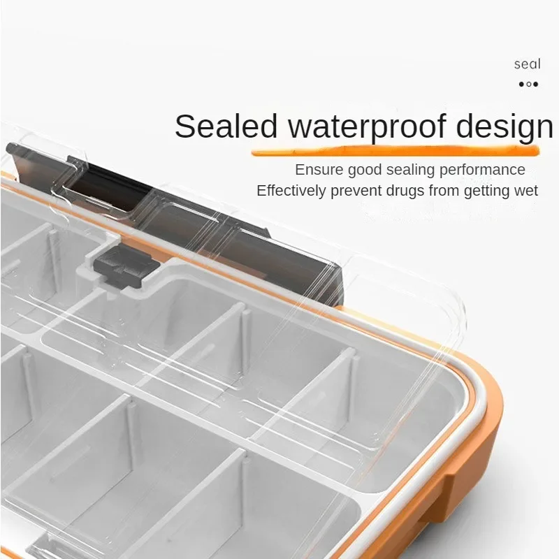Bigger Travel Pill Case Home Medicine Storage Organizer Container Drug Tablet Dispenser Independent Lattice Pill Box Accessories 3