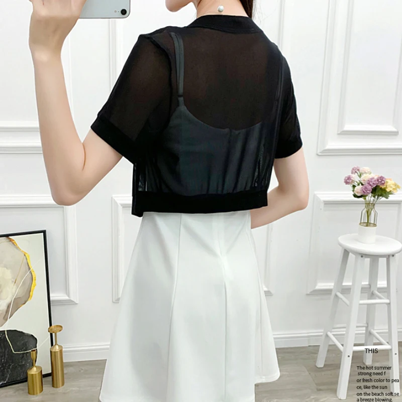 Wedding Shawl Short Sleeve Wedding Party Jacket Black White Prom Evening Shrugs For Women Bolero Tulle Bridesmaid Wedding Jacket Cape Dress