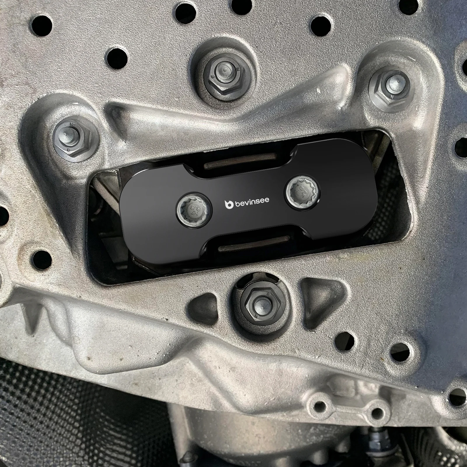 BEVINSEE Aluminium-Getriebelager-Einsatz für Audi A4/S4, A5/S5/RS5, Q5/SQ5, Allroad B9, Reduziert Schaltvibrationen & Verbessert die Reaktionsfähigkeit – Detail 2