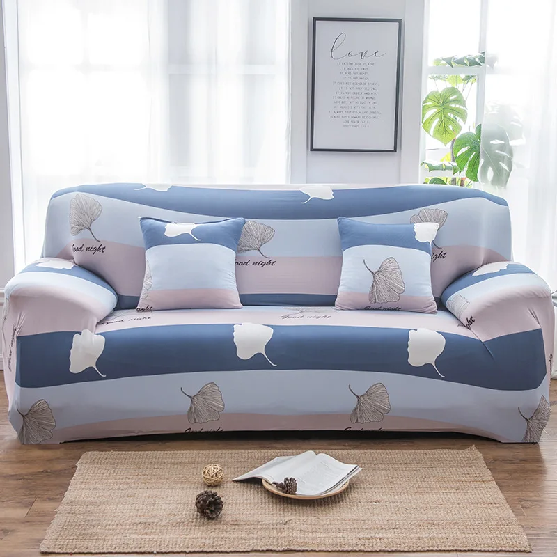Funda de sofá con estampado de flores de alta elasticidad, funda elástica ajustable, Protector de muebles para decoración del hogar, novedad de 2024