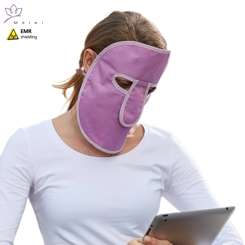 Genuine electromagnetic radiation protective face mask Computer, mobile phone, TV EMF shielding metal fiber face mask