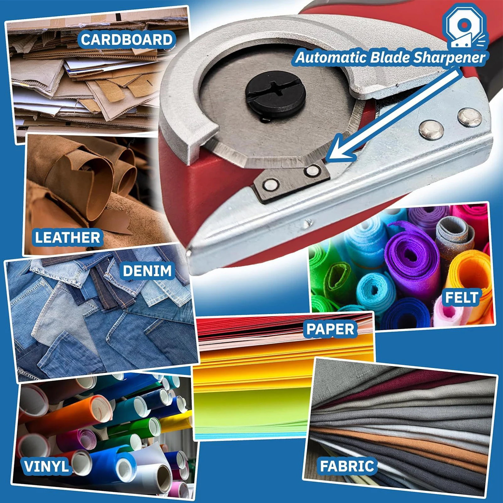 무선 전기 가위 4V 2000mah 안전 잠금 장치가 있는 충전식 커터(240RPM) - 판지, 가죽, 종이, 펠트, 원단, 데님용)