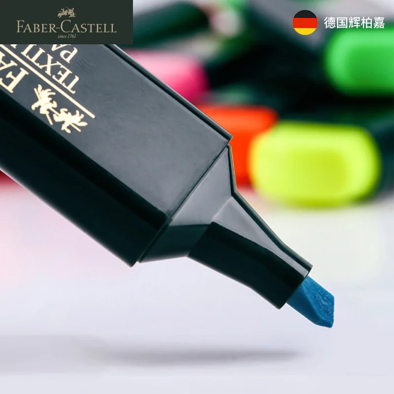 FABER CASTELL Fluorescent Candy Color Highlighter Pen Textliner Marker Pen Marking Stationery School Supplies 4