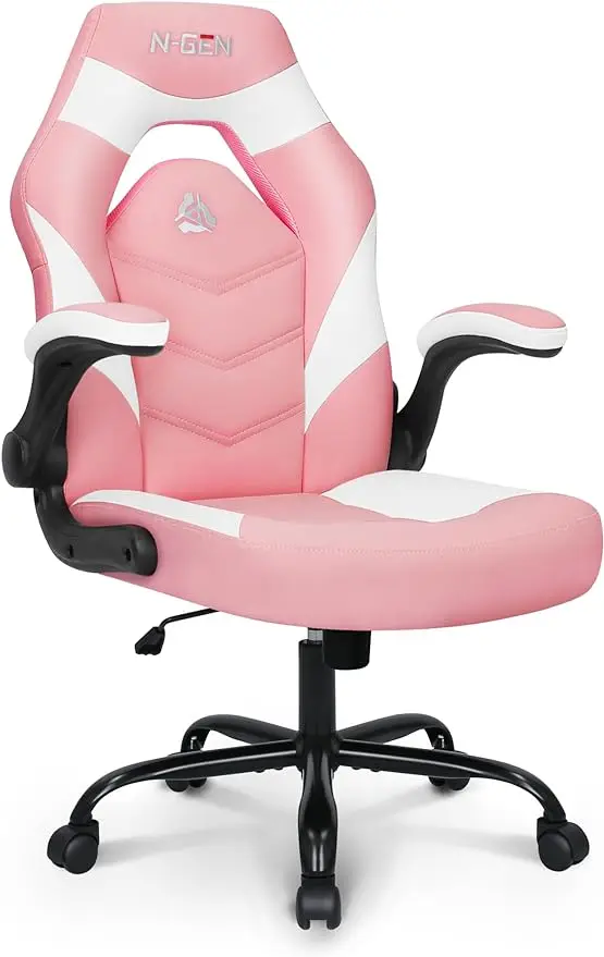 Video Gaming Computer Chair Ergonomic Office Chair Desk Chair with Lumbar Support Flip Up Arms Adjustable Height Swivel PU runpu usb speakerphone conference microphone omnidirectional computer mic 360° voice pickup skype video conference onlinecourse