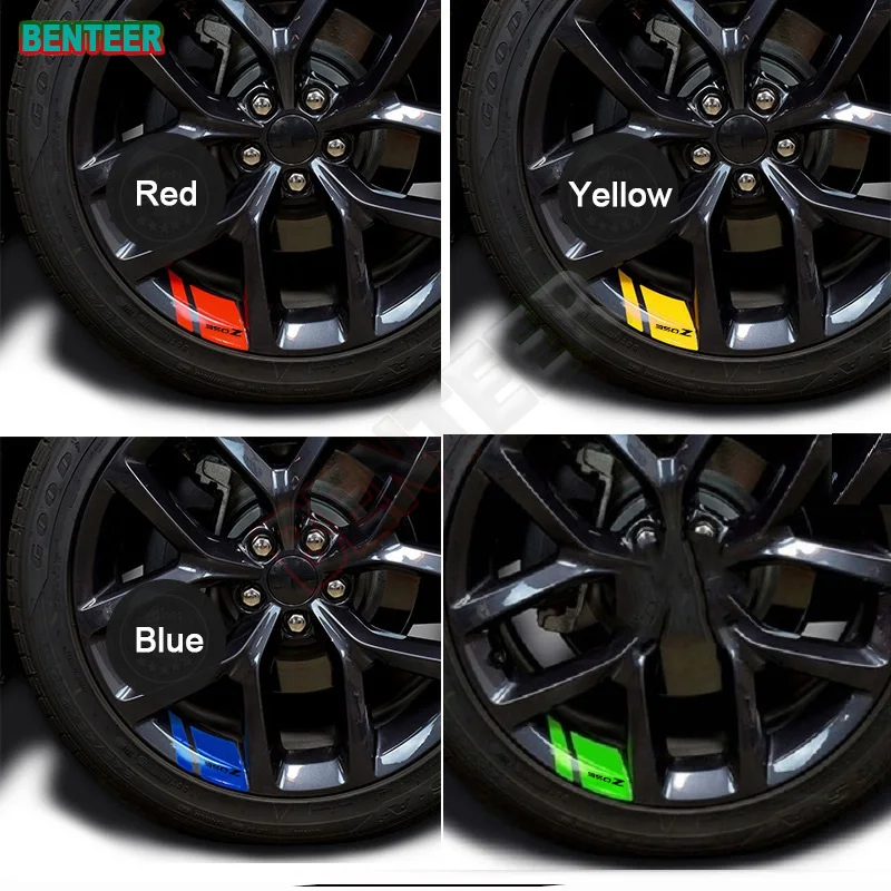

6pcs Car wheel sticker For Nissan 350Z Auto Accessories