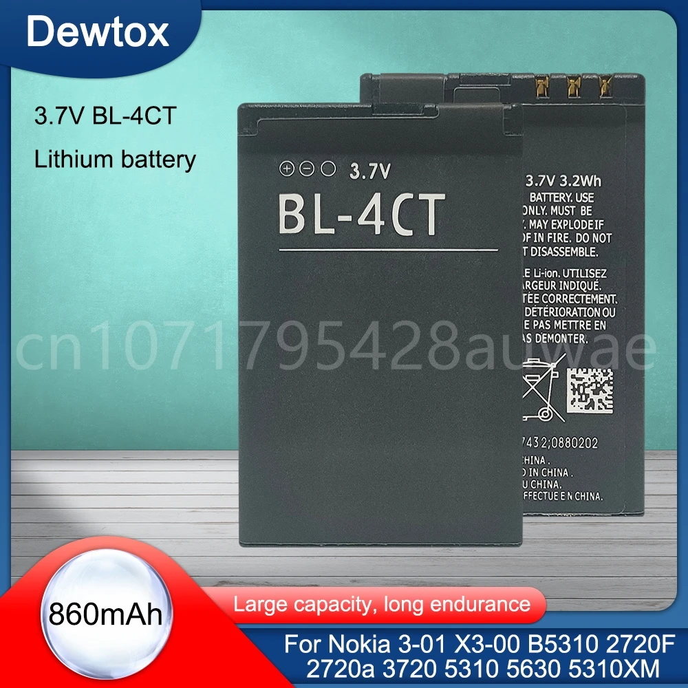 Bl-4Ct Bl 4Ct Batteria Del Telefono Per Nokia 2720 6600 Fold 5630 5630 Xpressusic 6700 Slide 7210 7230 7310 Classic Supernova X3 X3-00
