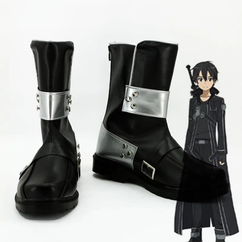 

Sword Art Online kirigaya kazuto Cosplay Shoes SAO Anime Kirito Party Boots