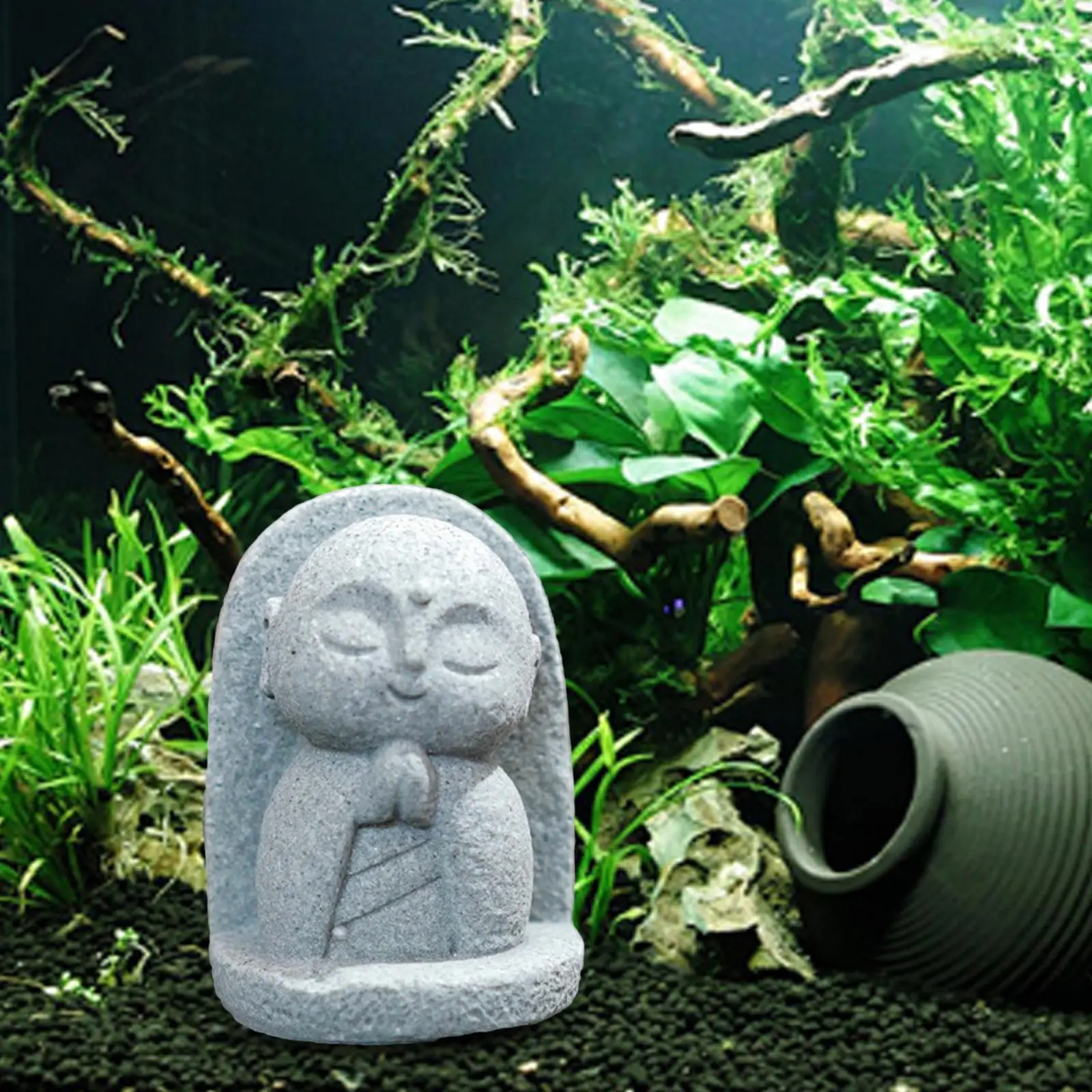 手作りのzen仏彫刻,ミニ水槽の装飾,寝室,パティオ,本棚,アウトドア