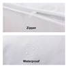 Pure Color Clothes Organizer Wardrobe White Quilt Blanket Organizers Waterproof Clothing Storag Bag Zipper Organization Bags 3