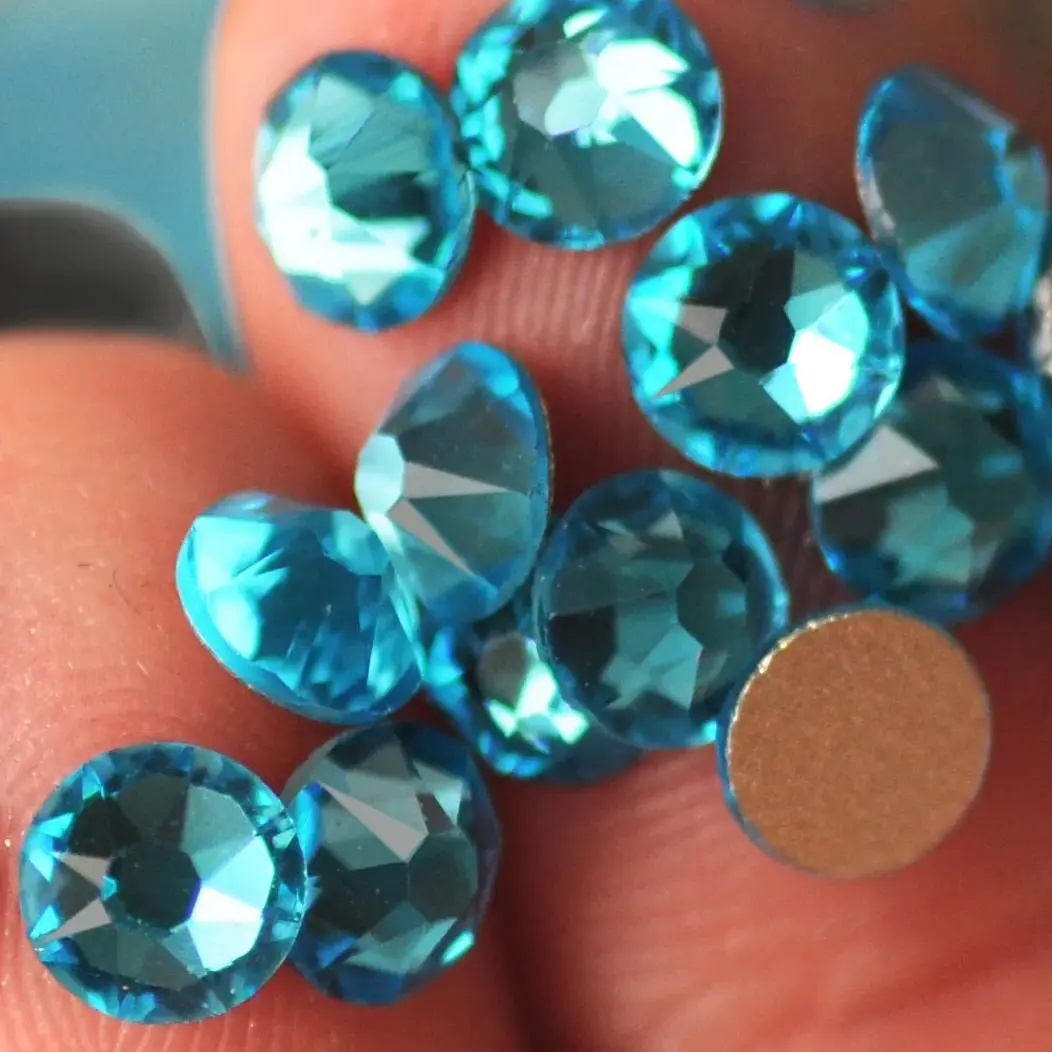 

Новый Аквамариновый Фотофон, большой 8 дюймов, маленькое украшение для одежды «сделай сам» с кристаллами и плоским основанием