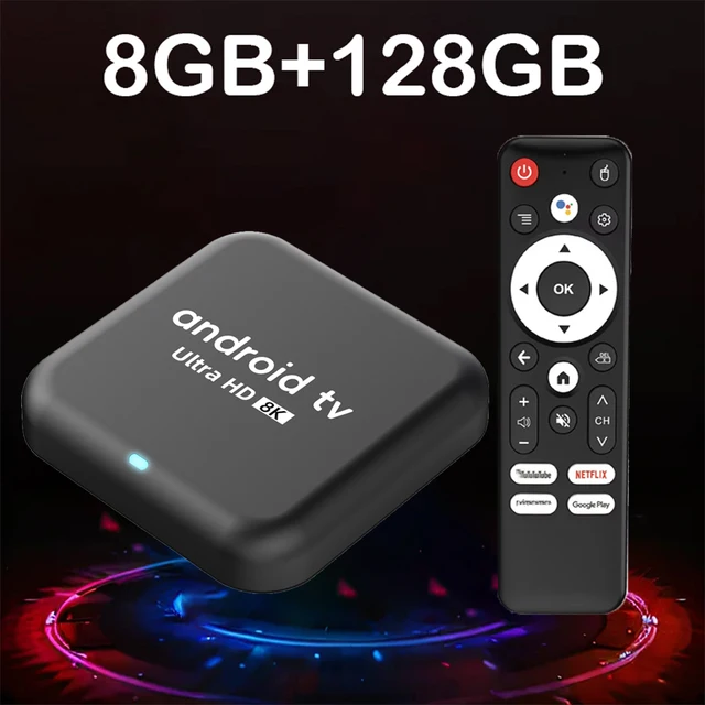 Q18 Smart TV Box RK3518 Четырехъядерный процессор Cortex A53 Поддержка видео 8K 8GB128GB Wi-Fi6 Netflix Google Assistant Медиаплеер Телеприставка