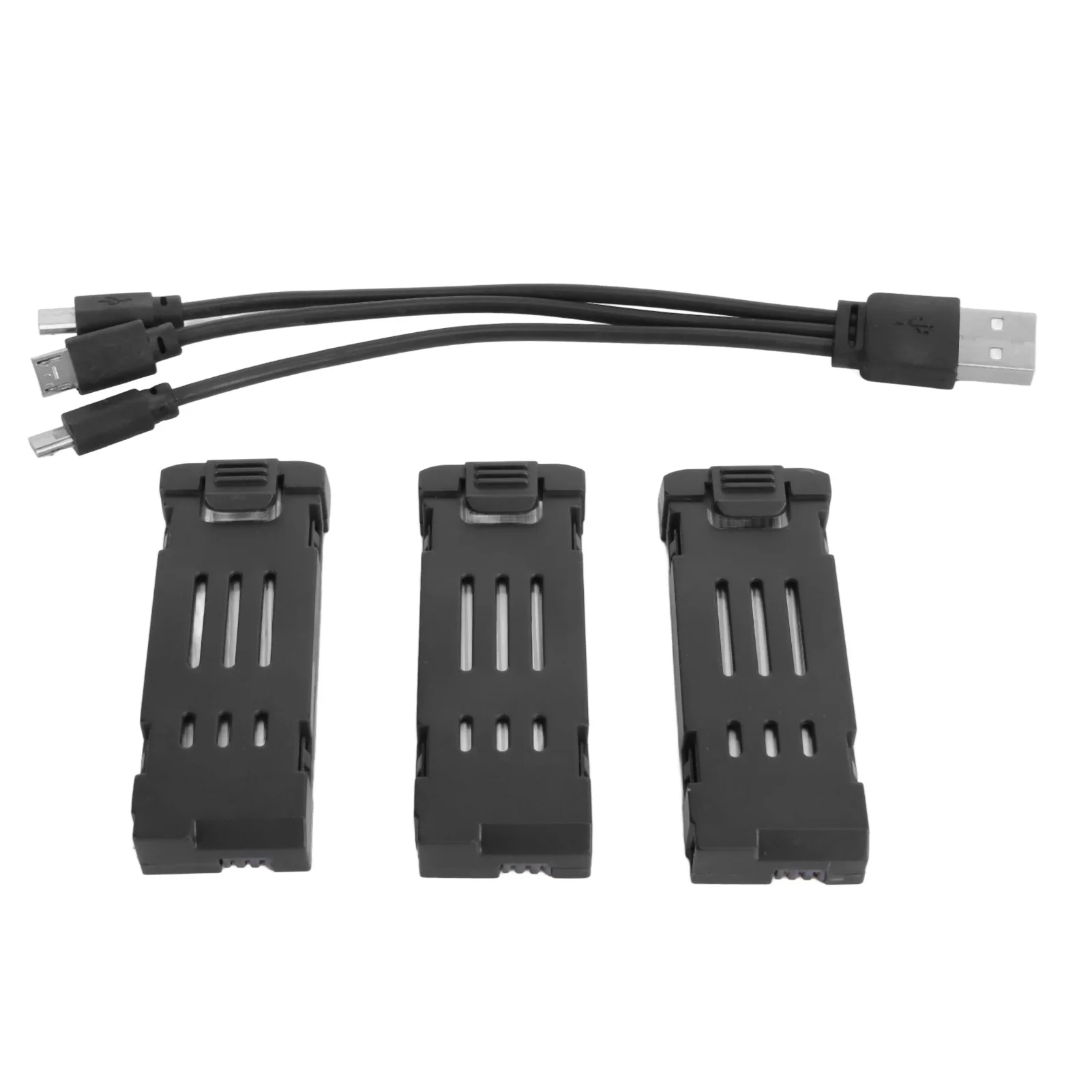 Pack De 5 Baterías De Litio 3.7V 1800mAh Para Drone – Compatibles Con E88, E88PRO, LsE525, Con Cable De Carga 5 En 1, Ligeras Y Con Protección