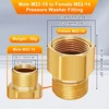 Pressure Washer Coupler M22 15mm Female Thread to M22 14mm Male Quick Fitting For Washer Gun Connection Hose Nozzle Car Wash 3