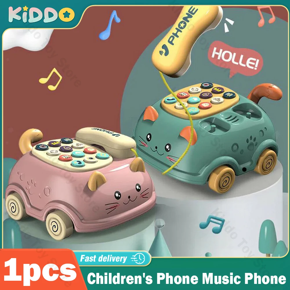 

Children's Phone Toy Phone Early Education Music Story Machine Baby Phone Emulated Telephone Toys For Children Toys For Babies