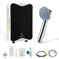 Chauffe-eau électrique instantané sans réservoir 5,5 kW 220 V, chauffe-eau instantané avec affichage numérique pour cuisine salle de bains 1